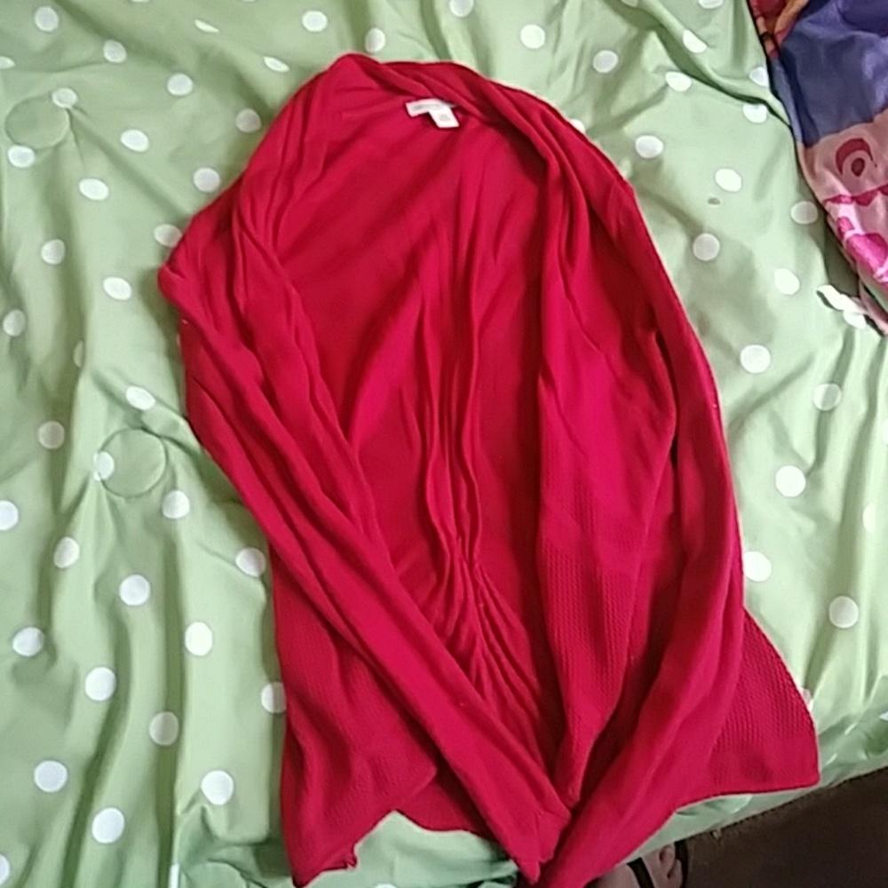 Red dressy sweater